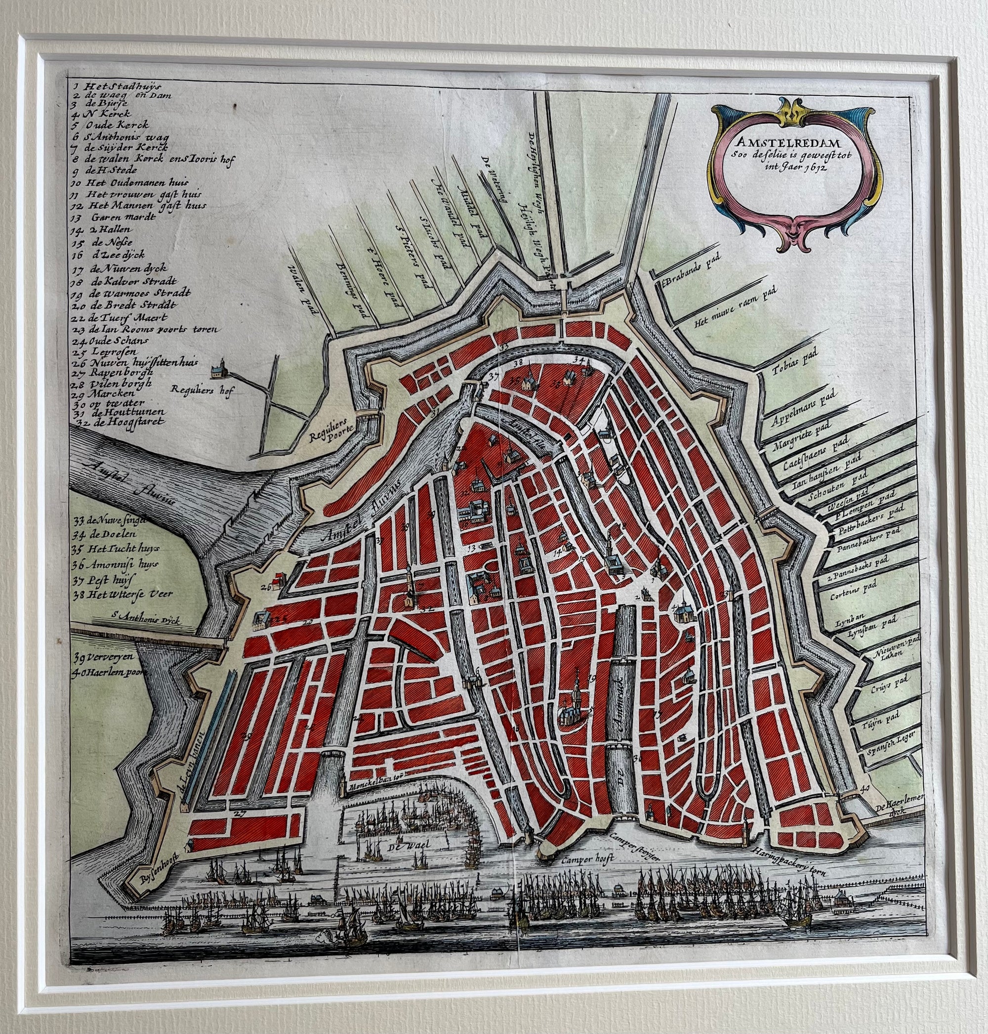  amsterdam, map, old map, holland, noord holland, north holland, amstelredam, antique map, kaart, oude kaart, antieke kaart, engraving, kaart amsterdam, map amsterdam, townplan, dutch, maps, haarlem, antiquariaat, de vries