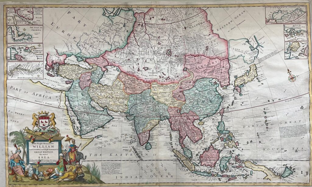 Herman Moll Asia Map 1720