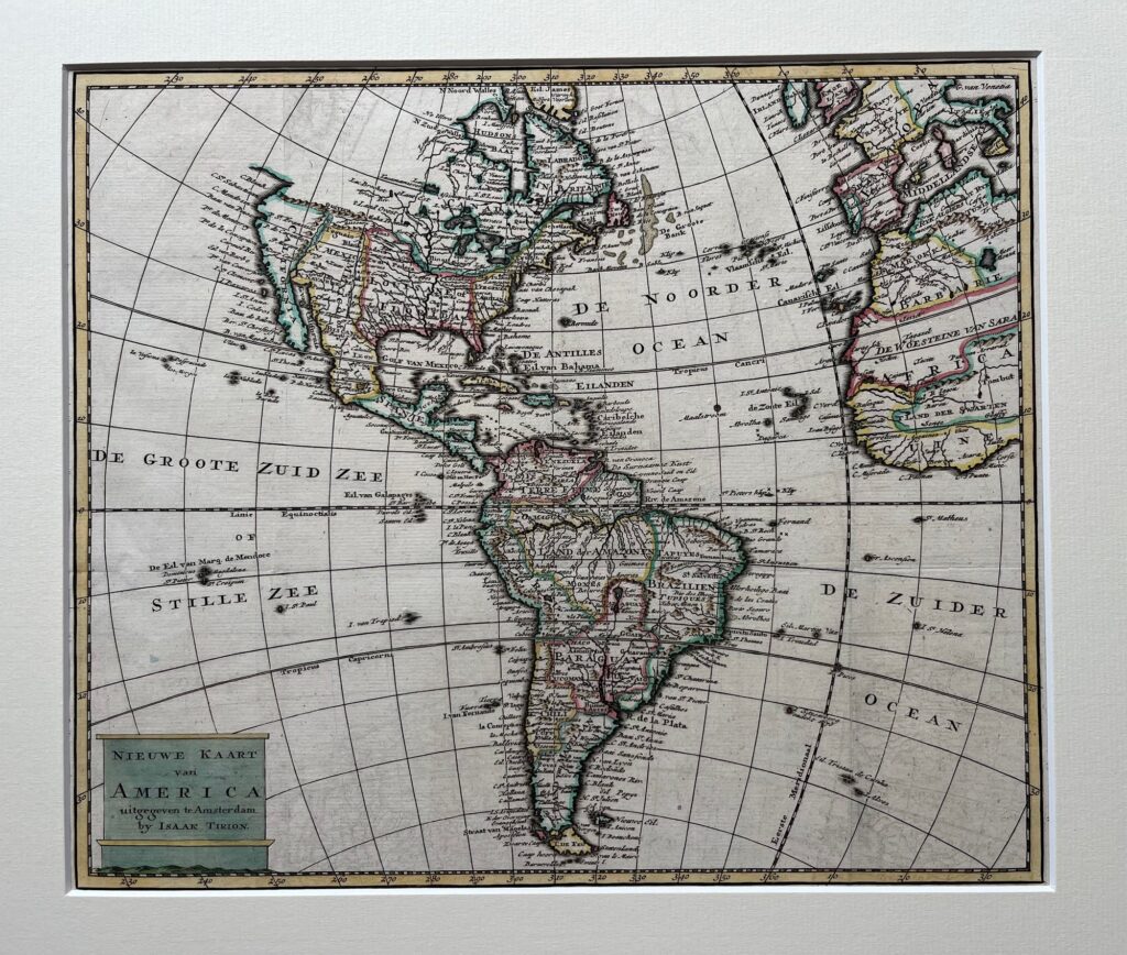 America Map by Isaak Tirion