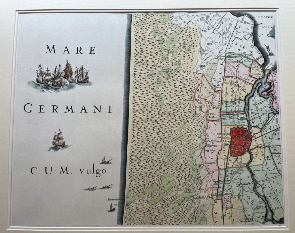 Antique Haarlem Region Map