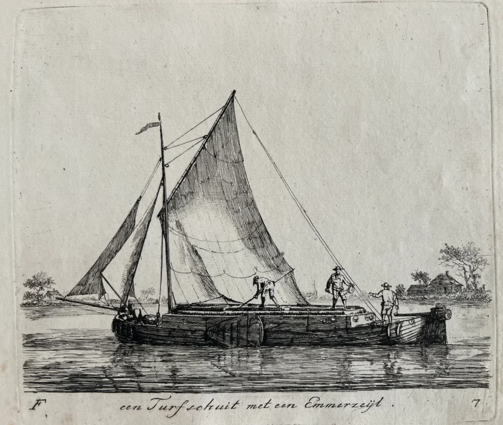 Groenewegen etching Turfschuit