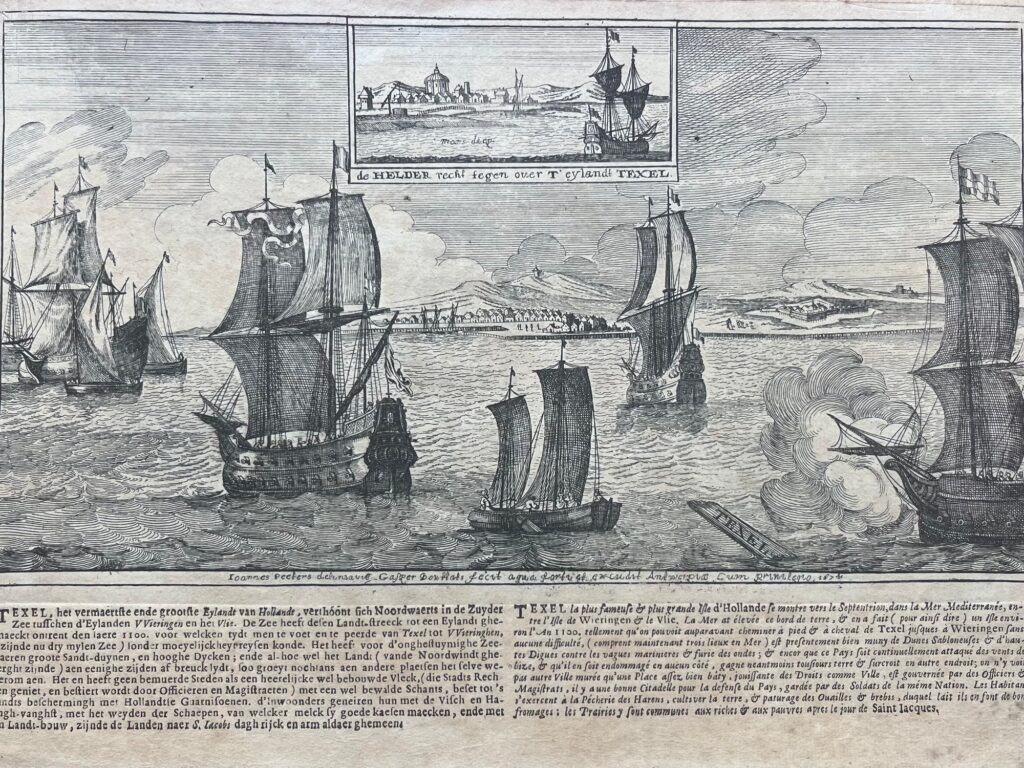 Antique engraving of Texel
