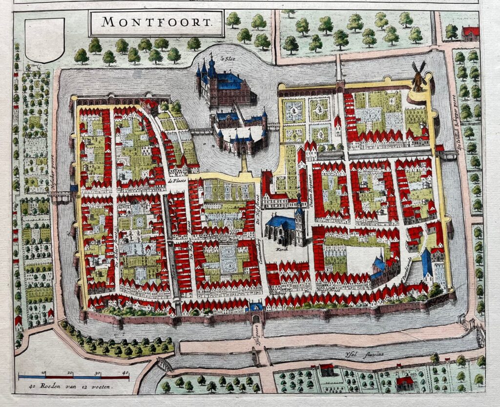 vintage Montfoort map - Montfoort