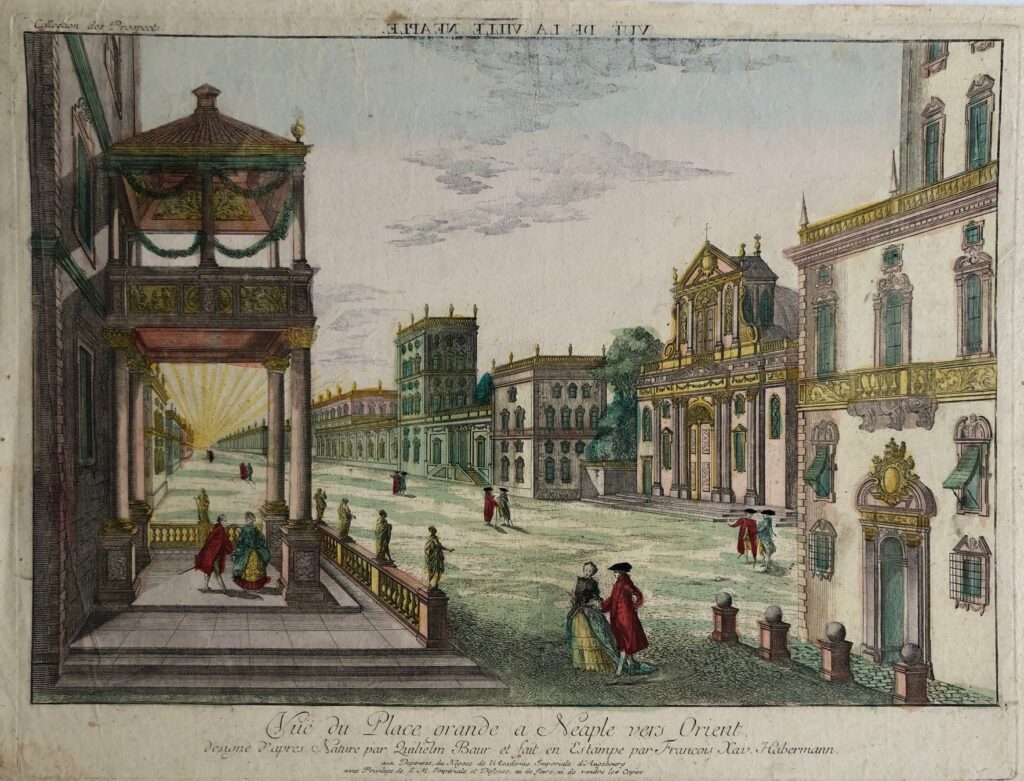 Naples Optical Prints Set - 4 prints of Naples (Napoli) antiquariaat devries and devries