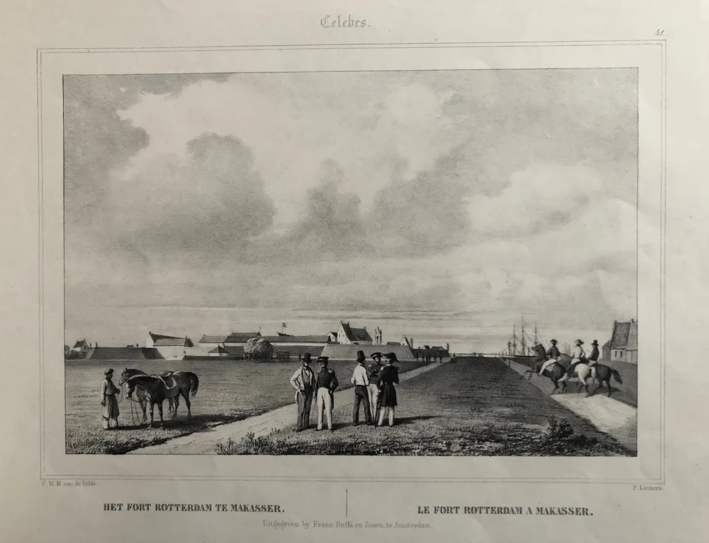 Fort Rotterdam Makassar Lithograph - Fort Rotterdam Makasser antiquariaat devries and devries