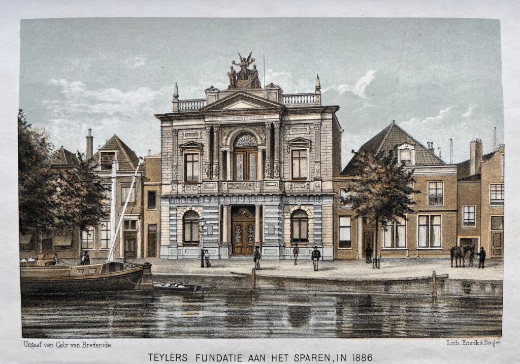 Haarlem Teylers Museum Lithograph - Haarlem Teylers Museum antiquariaat devries and devries