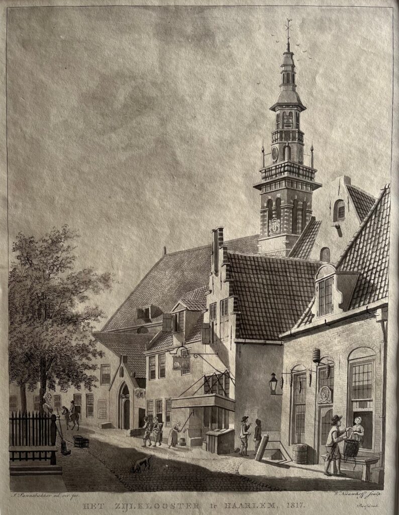 Haarlem Zijlstraat Engraving - Haarlem Zijlstraat antiquariaat devries and devries
