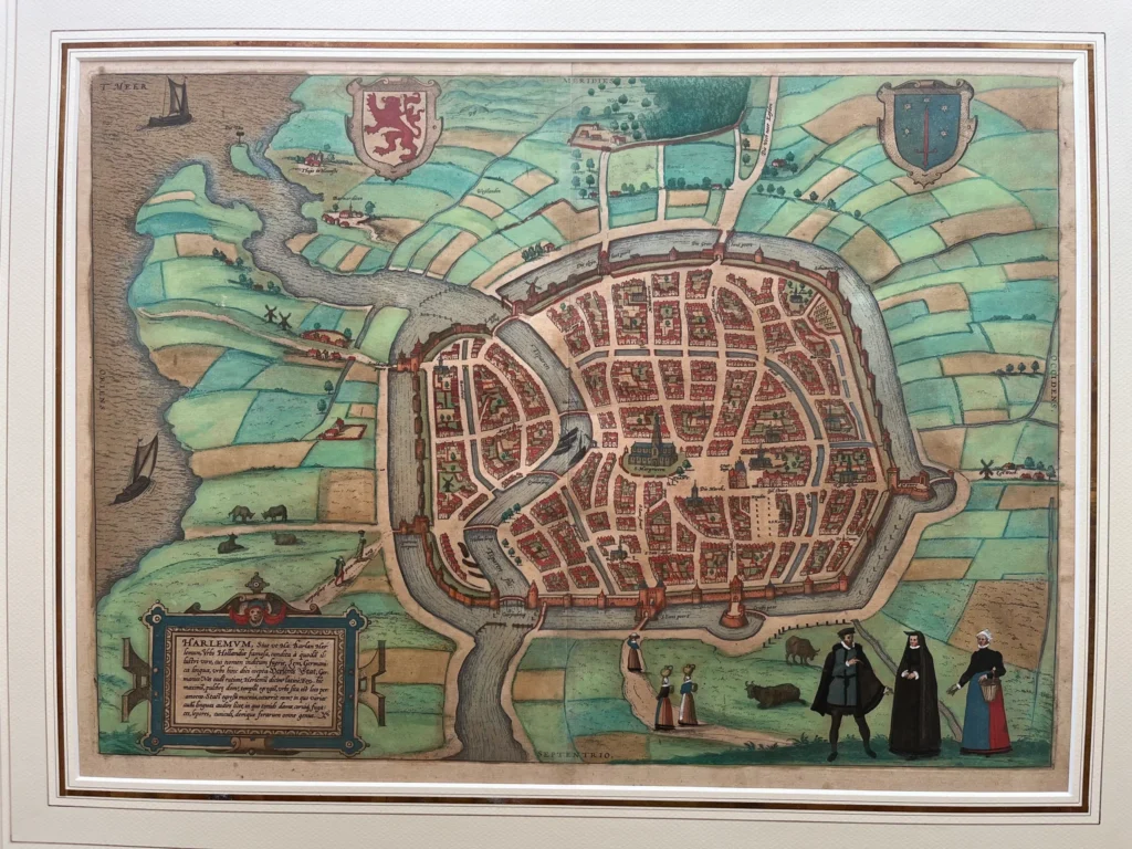 antique map of Haarlem - Harlemum antiquariaat devries and devries