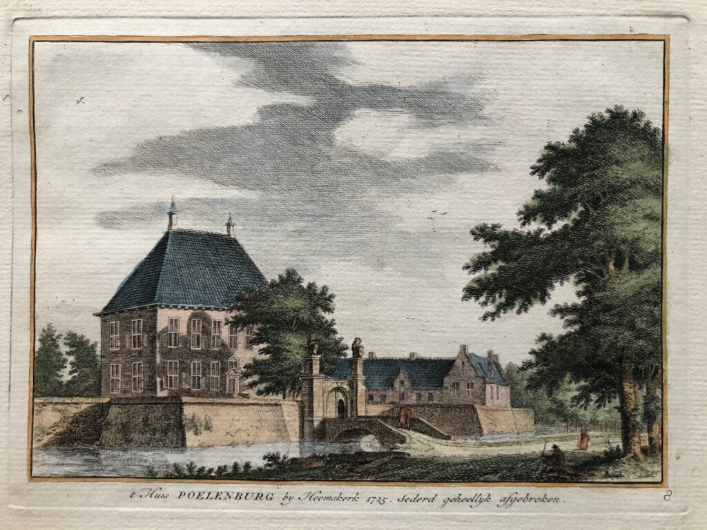 Huis Poelenburg Heemskerk Print - Heemskerk Poelenburg antiquariaat devries and devries