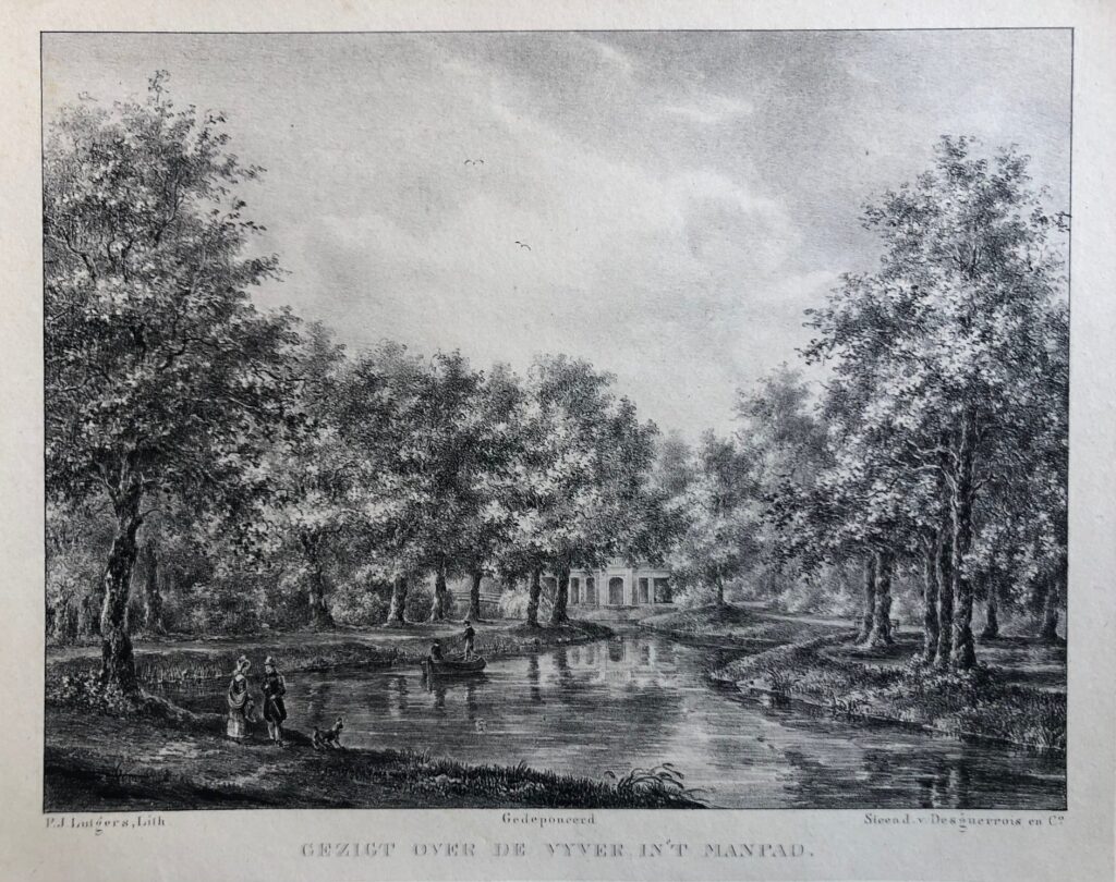 Heemstede Manpad Lithograph - Heemstede Manpad antiquariaat devries and devries