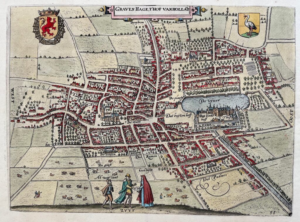 The Hague Antique Map - Map of The Hague antiquariaat devries and devries